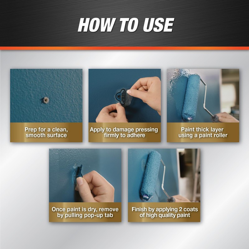 DAP Eclipse Rapid Wall Repair Patch, 2 in, 4 Pack