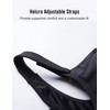 SYROKAN Women's Sports Bra High Impact Front Adjustable Support Lightly