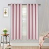 YGO Light Pink Solid Blackout Drapes Room Darkening Pink Themal
