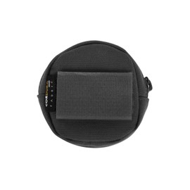 Tasmanian Tiger TT Tac Pouch Round VL Write-On Backpack Additional Pockets Organiser Round with Velcro Back 8 x 8 x 2 cm (Black)