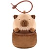 elephtree Creative Capybara Plush Doll Coin Wallet Purse Charms Portable