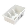 KADAX Herb Spice Container, Box with Two Sections, Plastic Storage