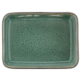 BITZ Casserole Dish 19 x 14 x 5.3 cm Black/Green