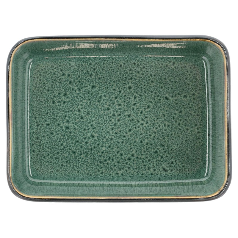 BITZ Casserole Dish 19 x 14 x 5.3 cm Black/Green