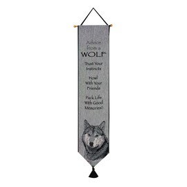 Manual Woodworkers & Weavers Bell Pull, Your True Nature, Advice from a Wolf