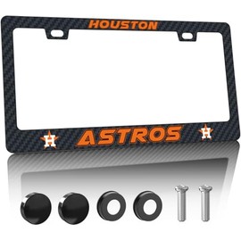 OEM Carbon Fiber Matte Metal License Plate Frames Holder with Screw for Car Tag Frame