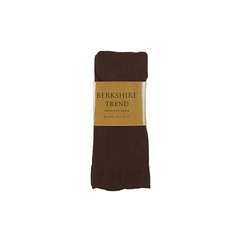 Berkshire womens Trend Opaque - Sandalfoot 6424 Trouser Sock, Chocolate