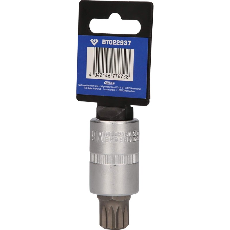 BRILLIANT TOOLS BT022937 1/2 Inch Multi-Tooth Bit Socket, 55 mm