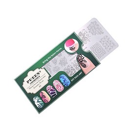 PUEEN Nail Art Stamping Plate - Nature Lover 02-125x65mm Unique Nailart Polish Stamping Manicure Image Plates Accessories Kit BH000661