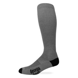 Georgia Boot Mens Ultra Dri Tall Western Boot Socks 1 Pair Pack (US, Alpha, Large, Regular, Regular, Charcoal)