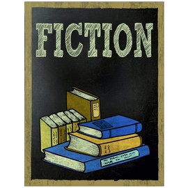 Fiction Books Customizable Library Print. Choose Fine Art Paper, Laminated, or Framed. Multiple Sizes Available