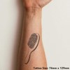 ' Paddle Brush' Temporary Tattoo - Water Resistant, Skin-Safe, Non-Toxic