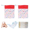 2pcs Cloth Diaper Wet Dry Bags Waterproof Reusable Wet Bags