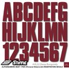 Stiffie UNILINE 3" Alpha-Numeric Registration Identification Numbers Stickers Decals for