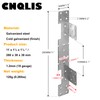 CNQLIS 12 PCS Adjustable Stair-Stringer Connector, Tie Straps Bracket Steel