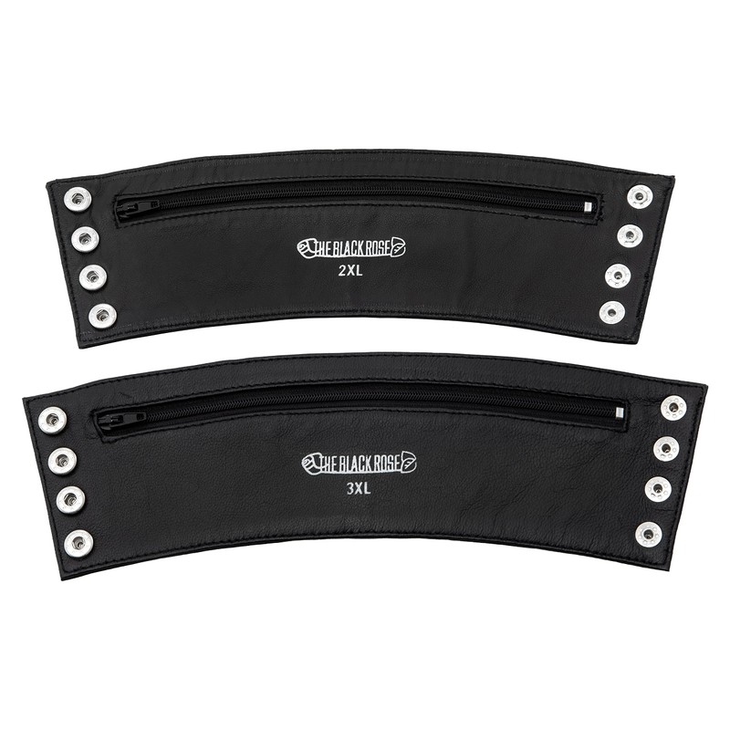 The Black Rose - Wrist bracelet/wrist wallet made of nappa
