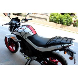 Motorcycle Cargo Net,2 Pcs Helmet Nets Motorbike Luggage Bungee Nets With 6 Pcs Hooks,Luggage Net for Motorcycles Bikes and ATVs,Black 30 cm