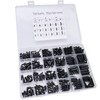 360pcs M2 M2.5 M3 Black Nylon Hex Spacer Screw Assortment