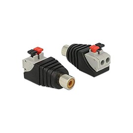 4x Delock 65565 Adapter Terminal Block with Push Button > RCA Female