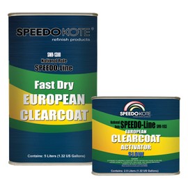 Speedokote Fast Cure European Clear Coat, SMR-1300/1103 7.5 Liter Euro Clearcoat w/Hot Act.