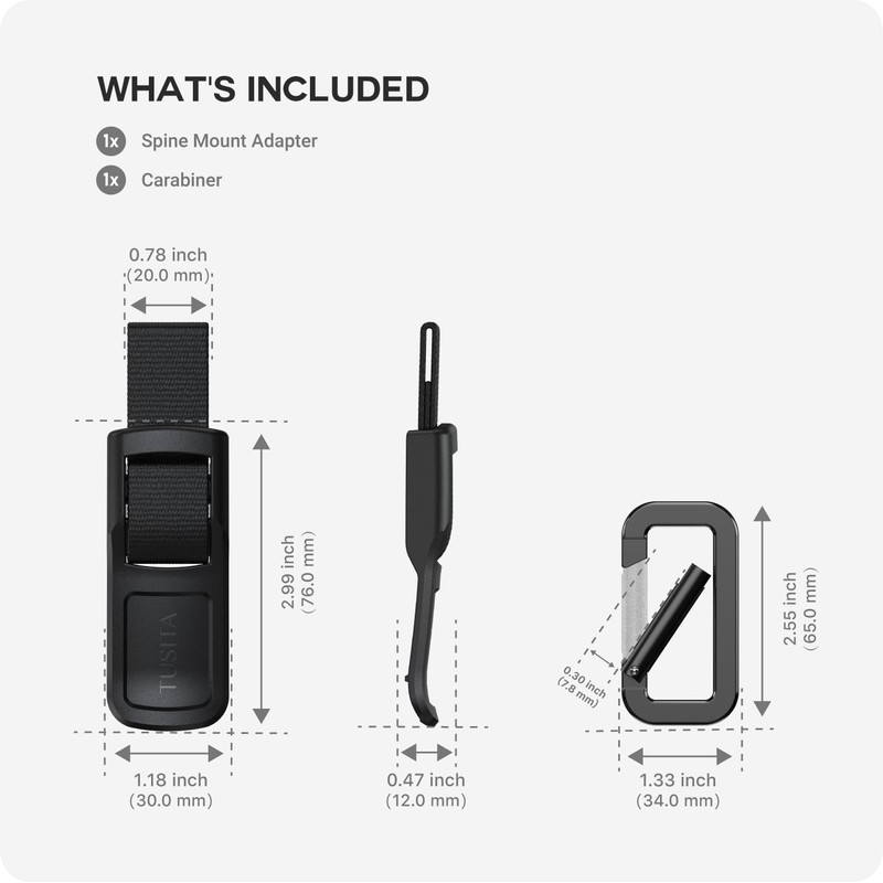 TUSITA Carabiner Clip Accessory Compatible with Garmin Handhelds - GPS