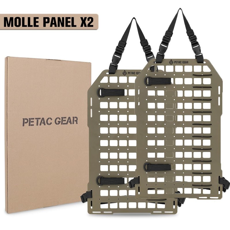 PETAC GEAR Tactical Car Seat Back Organizer | Rigid Molle