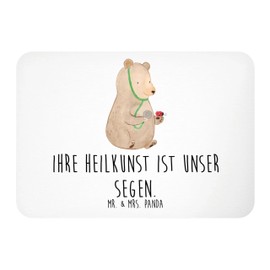 Mr. & Mrs. Panda Magnet Arzt Segen - Geschenk, Lächeln, Gesundheitspflege, Danke, Kühlschrank Dekoration, Pinnwandmagnet, Unterstützung,