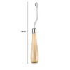 Bent Latch Hook, Wooden Crochet Needle Tool for Rug Making