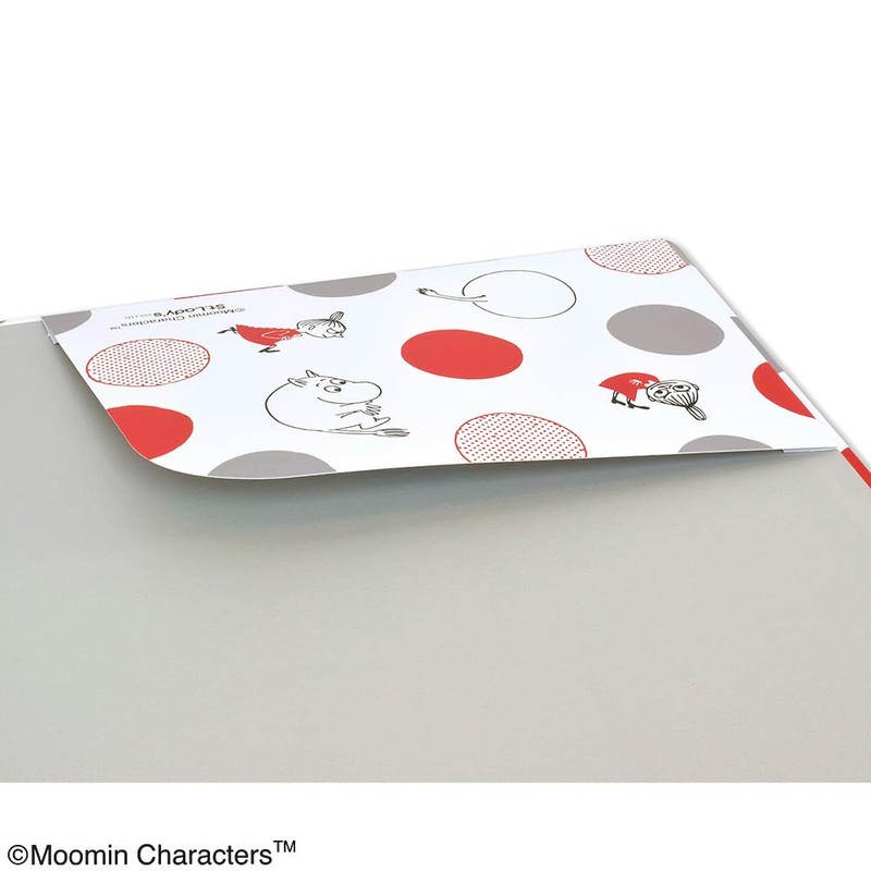 Moomin Clipboard Circle White/Gray【ST-ZM0164】