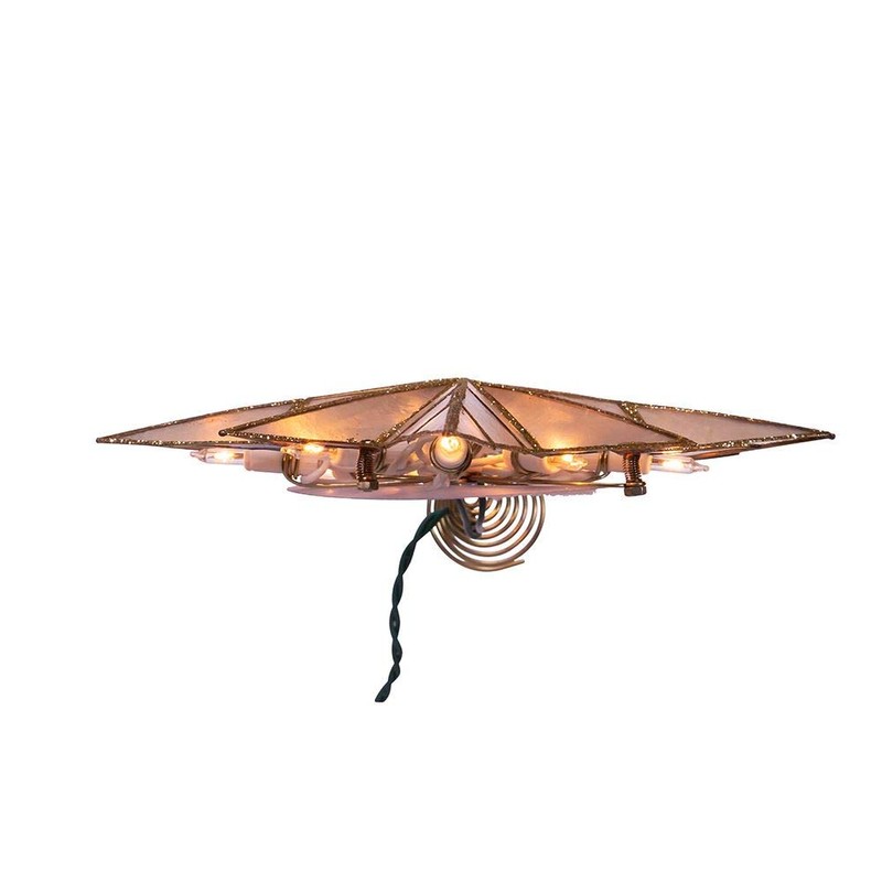 Kurt S. Adler 10-Light Bethlehem Capiz Star Multi-Tip Treetop Tree