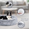 ELSKER&HOME Calming Dog Bed,Donut Washable Warming Soft Round 39 inches