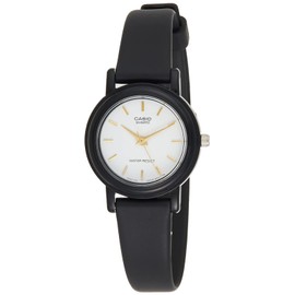 Casio Women's Core Black Resin Quartz Watch with White Dial, LQ139EMV-7A