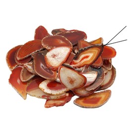 KYEYGWO Top Drilled Irregular Agate Quartz Slice Pendant Jewelry Charms for Jewelry Making, Pack of 10