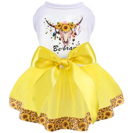Dog Dress for Small Dogs, Puppy Costume Clothes Girls Pet Clothing Outfit Summer Spring Dresses Chihuahua Yorkie Cat Apparel