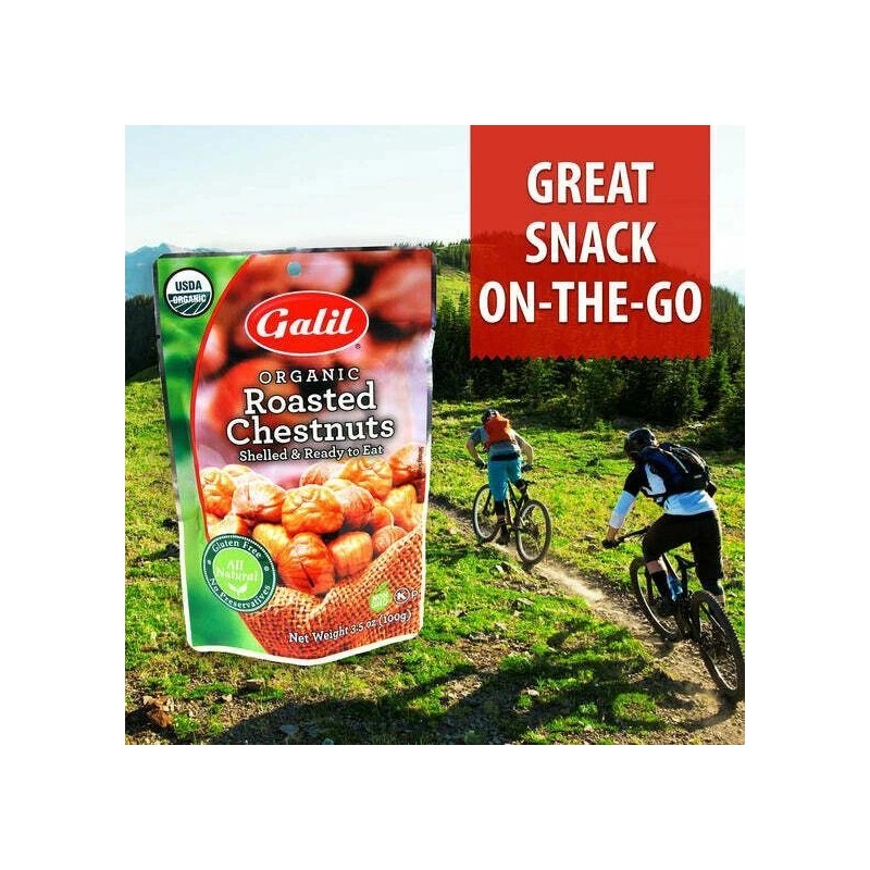 Galil Organic Chestnuts Roasted and Peeled Ready to Eat Turkey