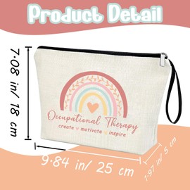 Creakraft Occupational Therapy Gift OT Therapist Worker Makeup Bag Pediatric Therapist OT Graduation Gifts For Special Education Teacher OT Assistant Bag Doctor Gift Travel Zipper Pouch