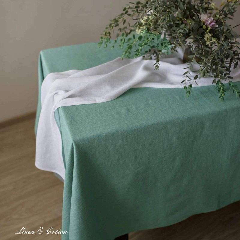 Linen & Cotton Hygge Tablecloth Fabric Table Linen 100% Linen