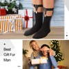 Eurzom 4 Pack Men's Sock Garters Men's Sock Suspenders Sturdy