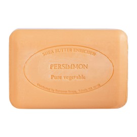Pre de Provence Artisanal Soap Bar, Enriched with Organic Shea Butter, Natural French Skincare, Quad Milled for Rich Smooth Lather, 8.8 Ounce, Persimmon