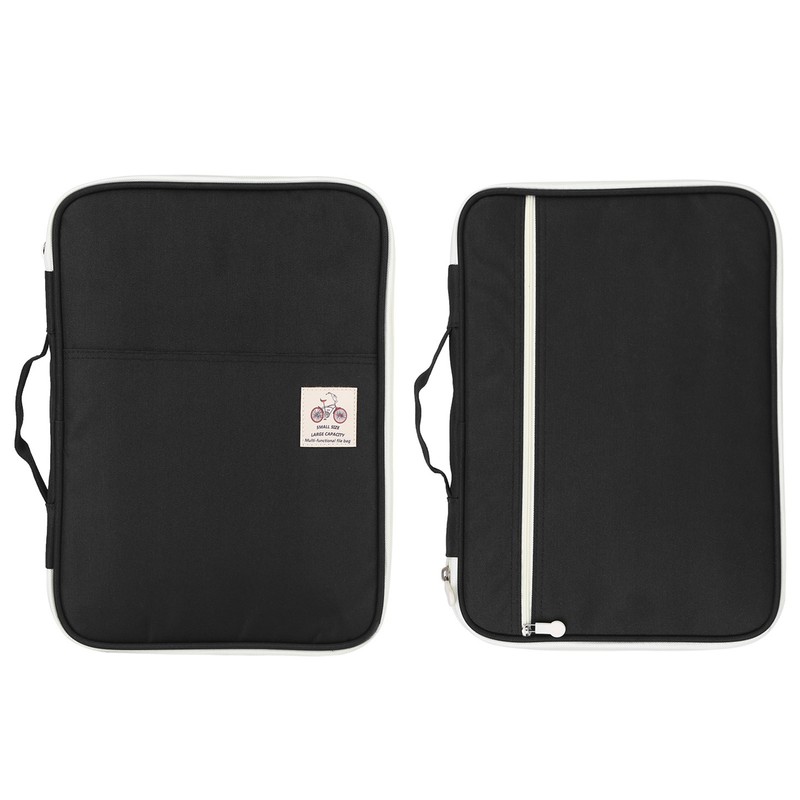 A4 Document Bag File Folder Portfolio Organizer Computer Notebook Zippered