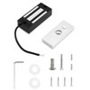 QWORK Electric Magnetic Lock, 60kg 130LBs Holding Force Electric Magnetic