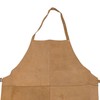Daptez ® Welders Apron Leather Workshop Apron Full Length DIY
