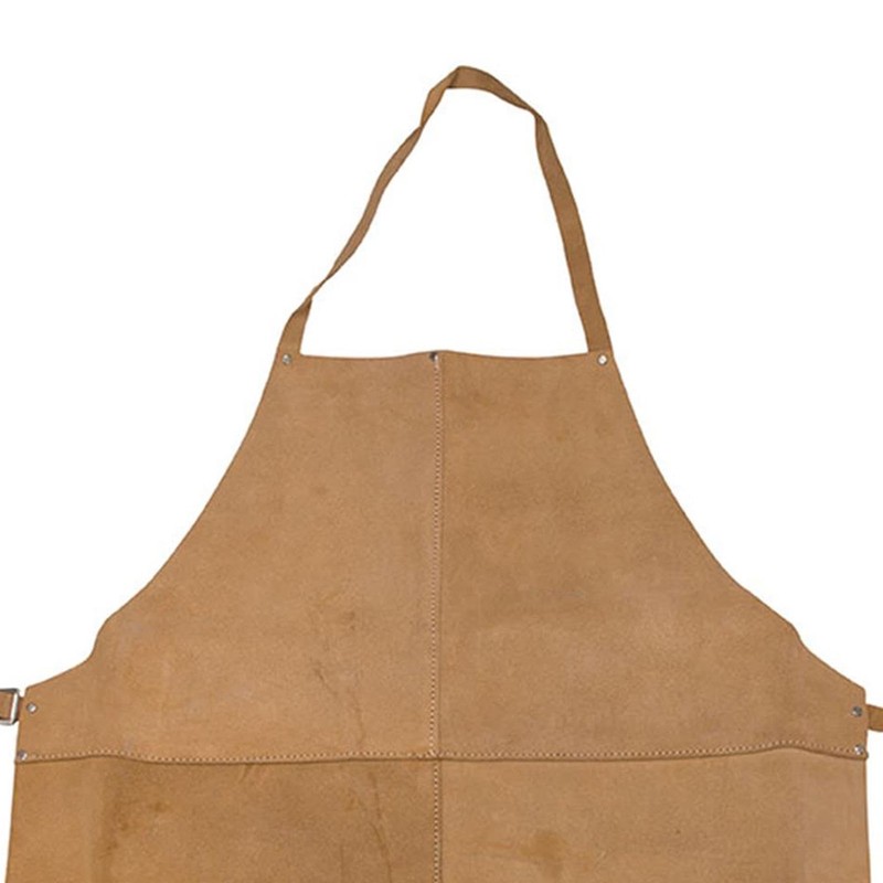 Daptez ® Welders Apron Leather Workshop Apron Full Length DIY