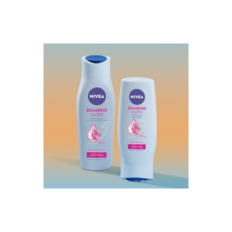NIVEA Diamond Gloss Brillanz Sp√ºlung, pflegende Haarsp√ºlung mit Diamantpartikeln und