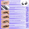 Pawotence Lash Clusters Wispy Kira Cluster Eyelash Extensions 10-18mm Individual