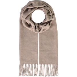 Giorgio Rimaldi Scarf 30 x 180 cm - Softer than Cashmere - Made in Germany - Scarf Plain for Men and Women - Perfect for Autumn and Winter, latte