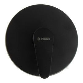 CNX MEER Faucets Mezcladora para Regadera de Baño, Mezcladora Redonda Monomando, Mezcladora de Acero Inoxidable (Negro mate)
