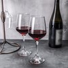HAKEEMI Wine Glasses Set of 6, 12 oz Red &