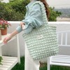 Petit-Germe Popcorn Bag, Tote Bag, Waffle Bag, 05.pale green