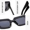IKUVNA Oversized Crystal Rhinestone Sunglasses for Women Men Thick Frame
